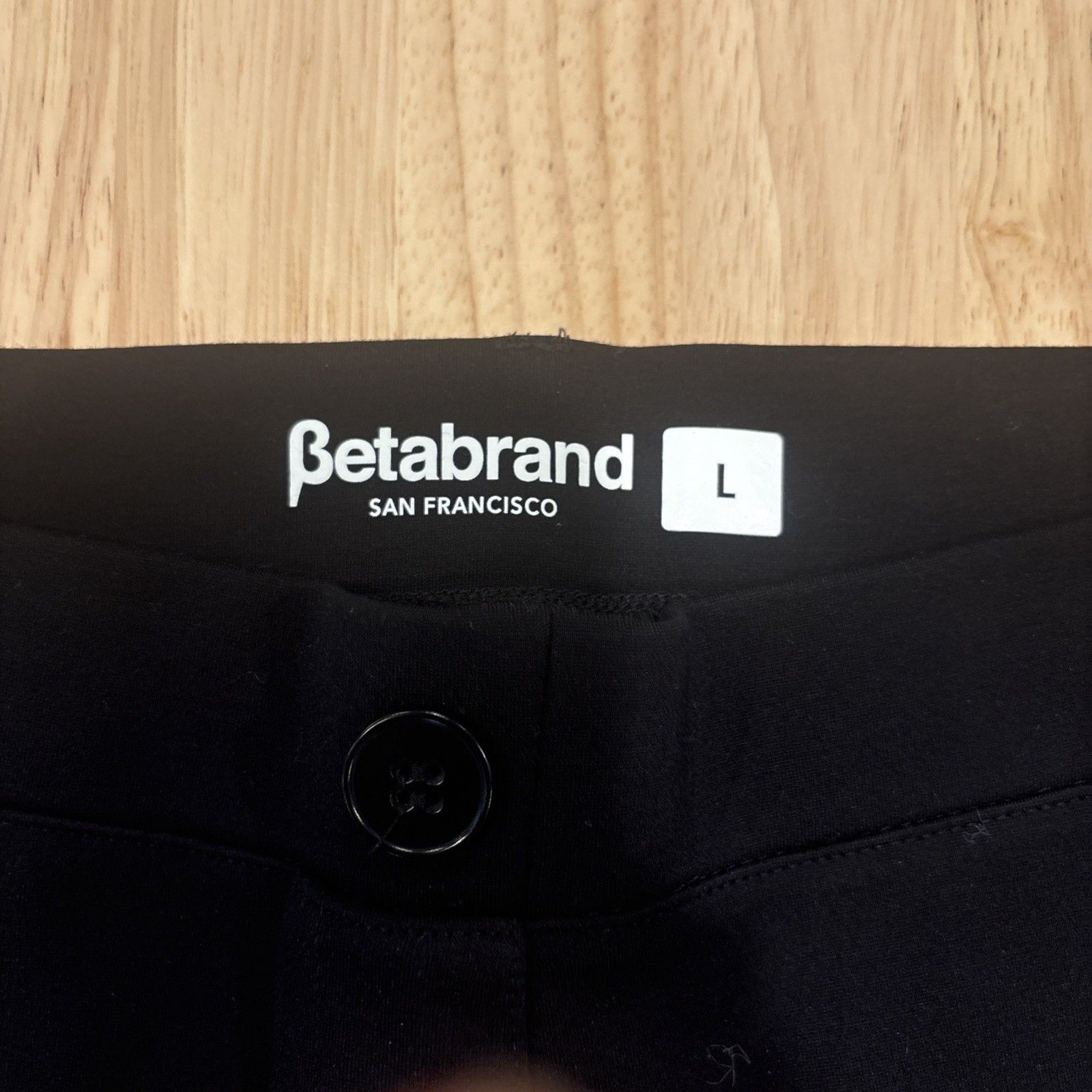 Nwt Betabrand Women's Black Yoga Pants Work Business Casual Size Large — image 5 of 8